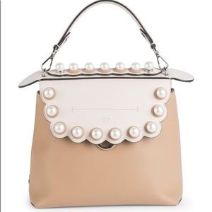 FENDI Faux-Pearl Back To School Leather